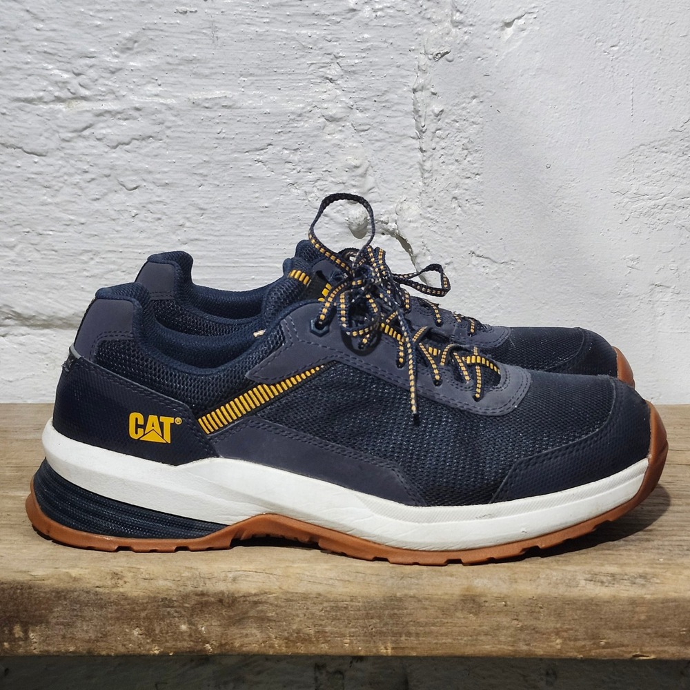Caterpillar Streamline 2.0 Composite Toe Work Shoes Mens 10 Navy P91380 EH SRX